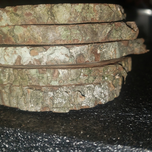 Wood ornaments Laser engraved monogramming for home Decor. - Picture 8 of 9